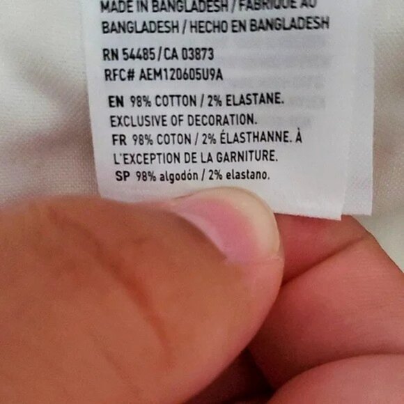 HOST PICK NWOT American Eagle Trendy Boho Chic Off White Wide Leg Cropped Jeans - Picture 15 of 15